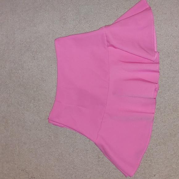 Zara Pink Bow Ruffle Skort Sz S - Picture 4 of 11